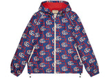 Gucci GG Monogram Supreme Jacket Blue Red White