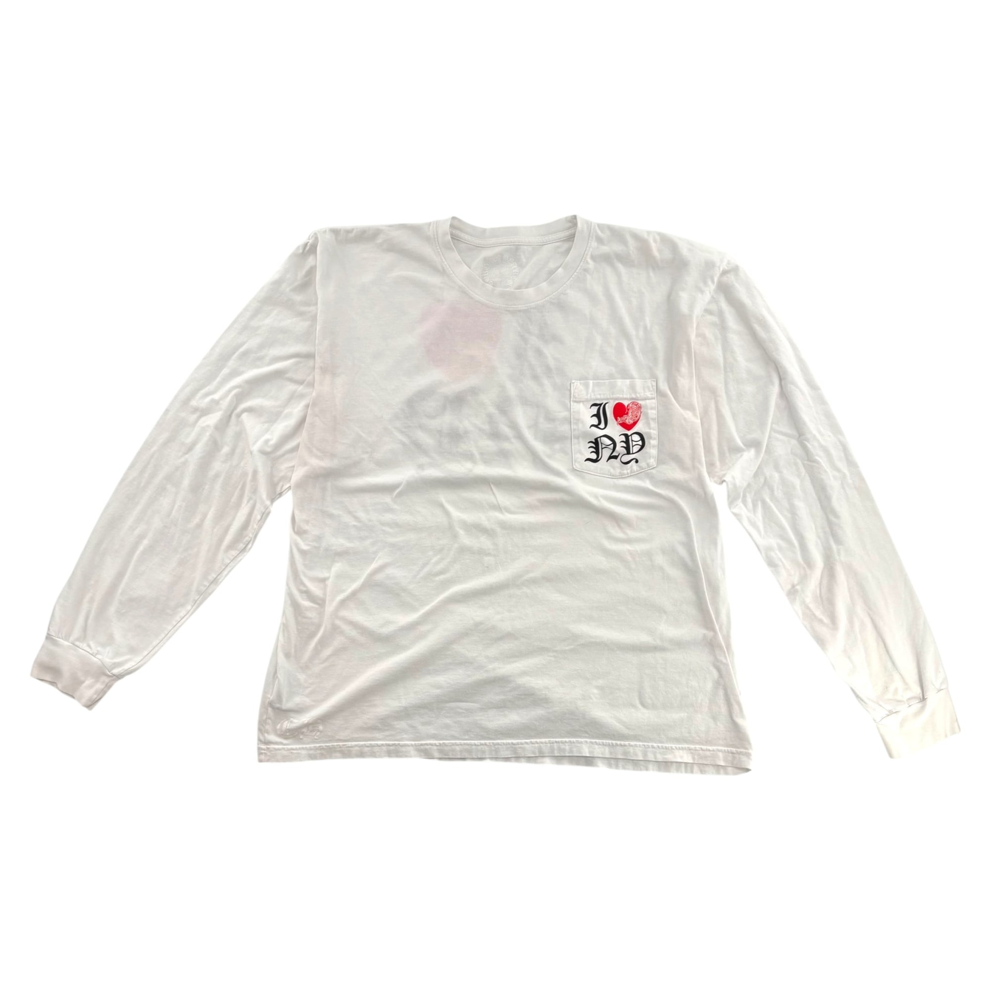 Chrome Hearts I Heart NY Longsleeve Shirt White