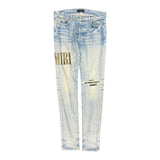 Amiri Logo Camo Patch Jeans