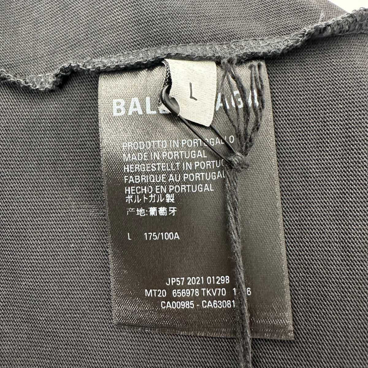 Balenciaga Flame Jersey Vintage Tee Black