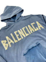 Balenciaga Tape Hoodie Blue