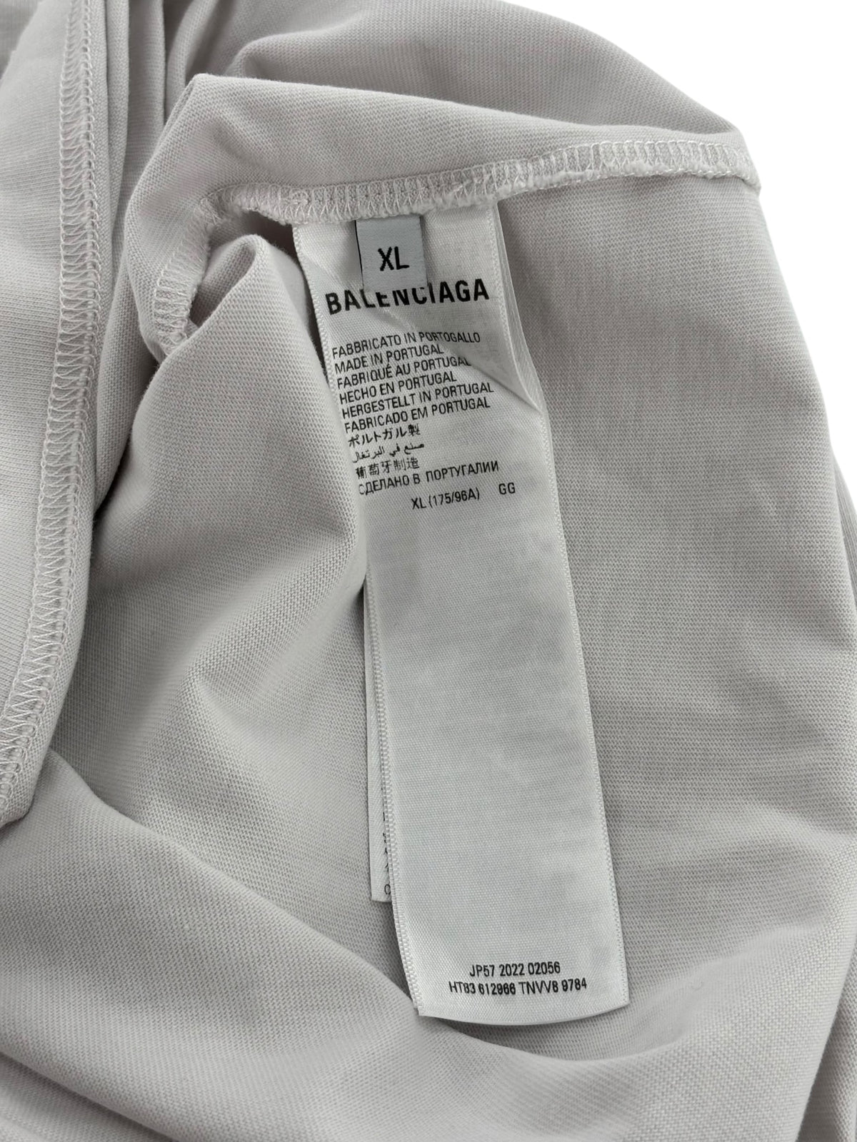 Balenciaga Mirror Logo Tee White