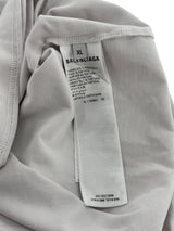 Balenciaga Mirror Logo Tee White