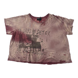 ERD 13 Days in Detox Distressed Tee Pink