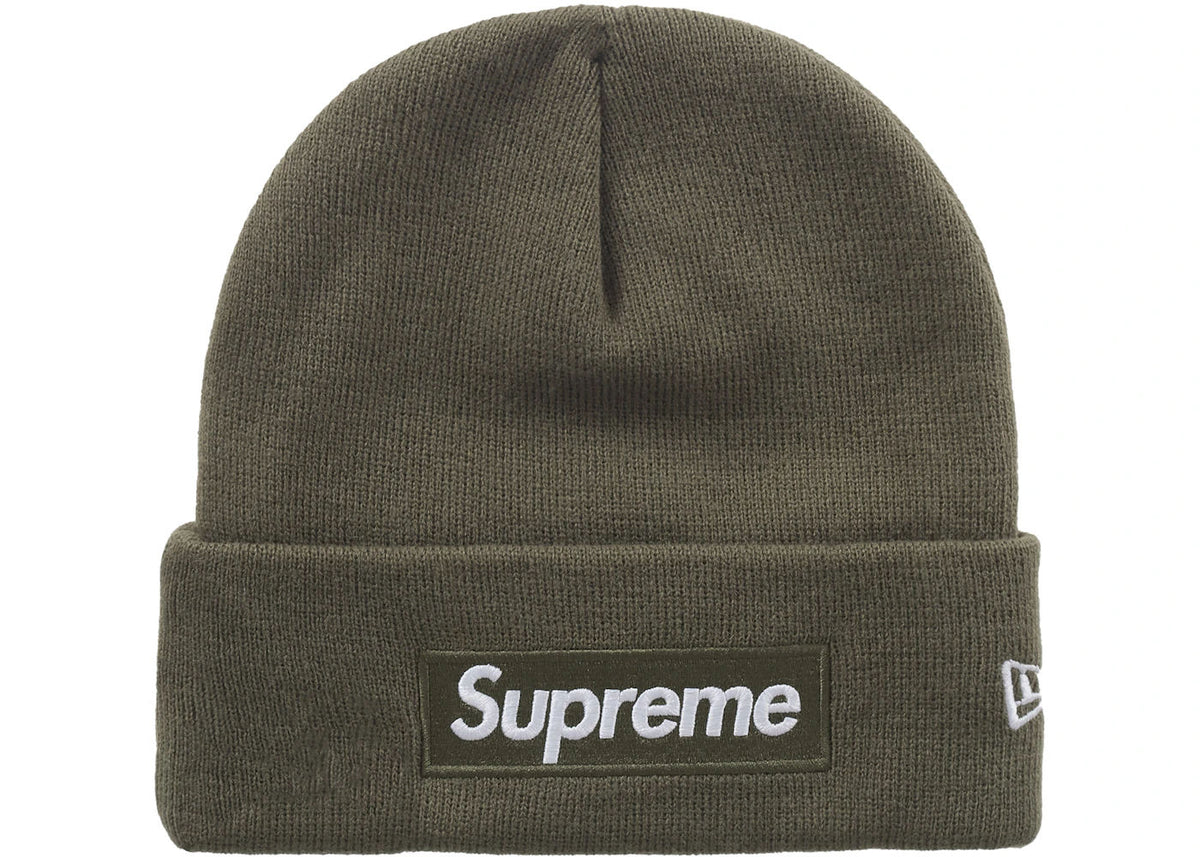 Supreme New Era Box Logo Beanie (FW25) Light Olive