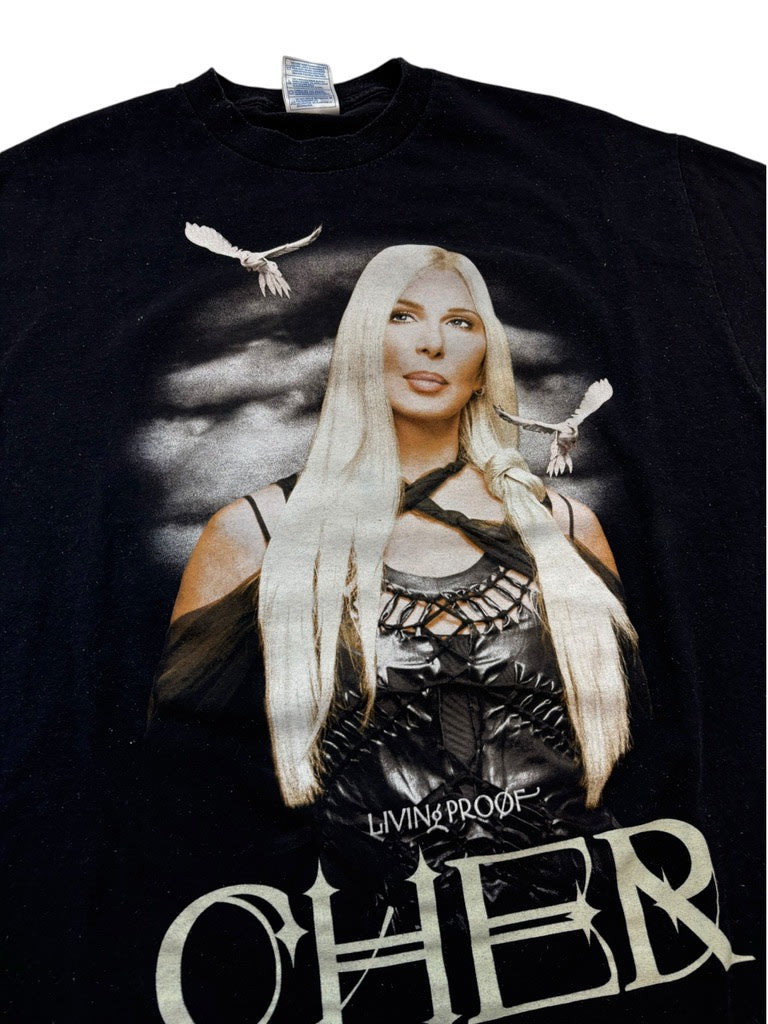 CHER Farewell Tour 2003 Living Proof Tee Black