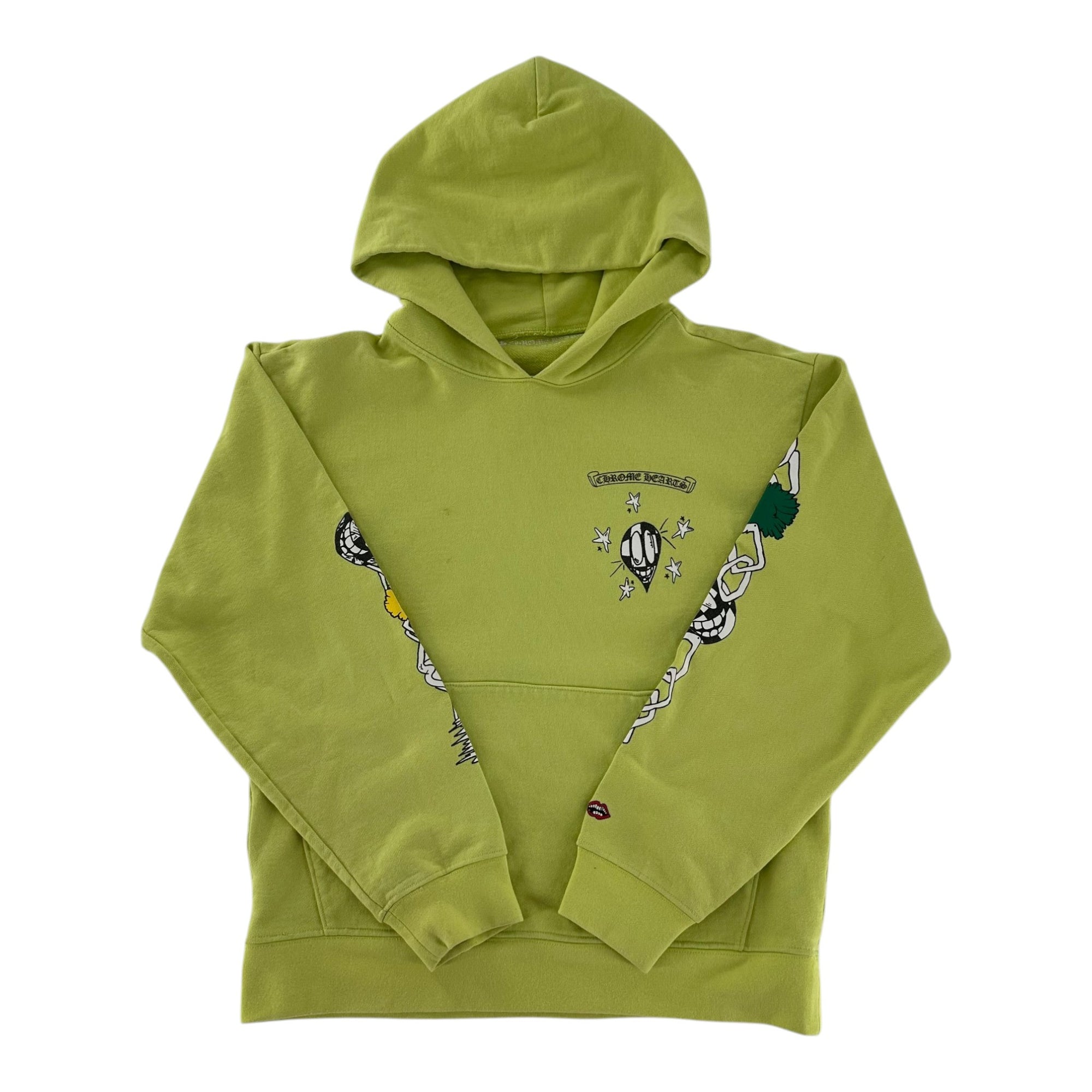 Chrome Hearts Matty Boy Link Hoodie Lime Green