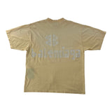 Balenciaga Tape Type Tee Yellow