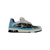 Louis Vuitton Black & Blue Logo Trainers
