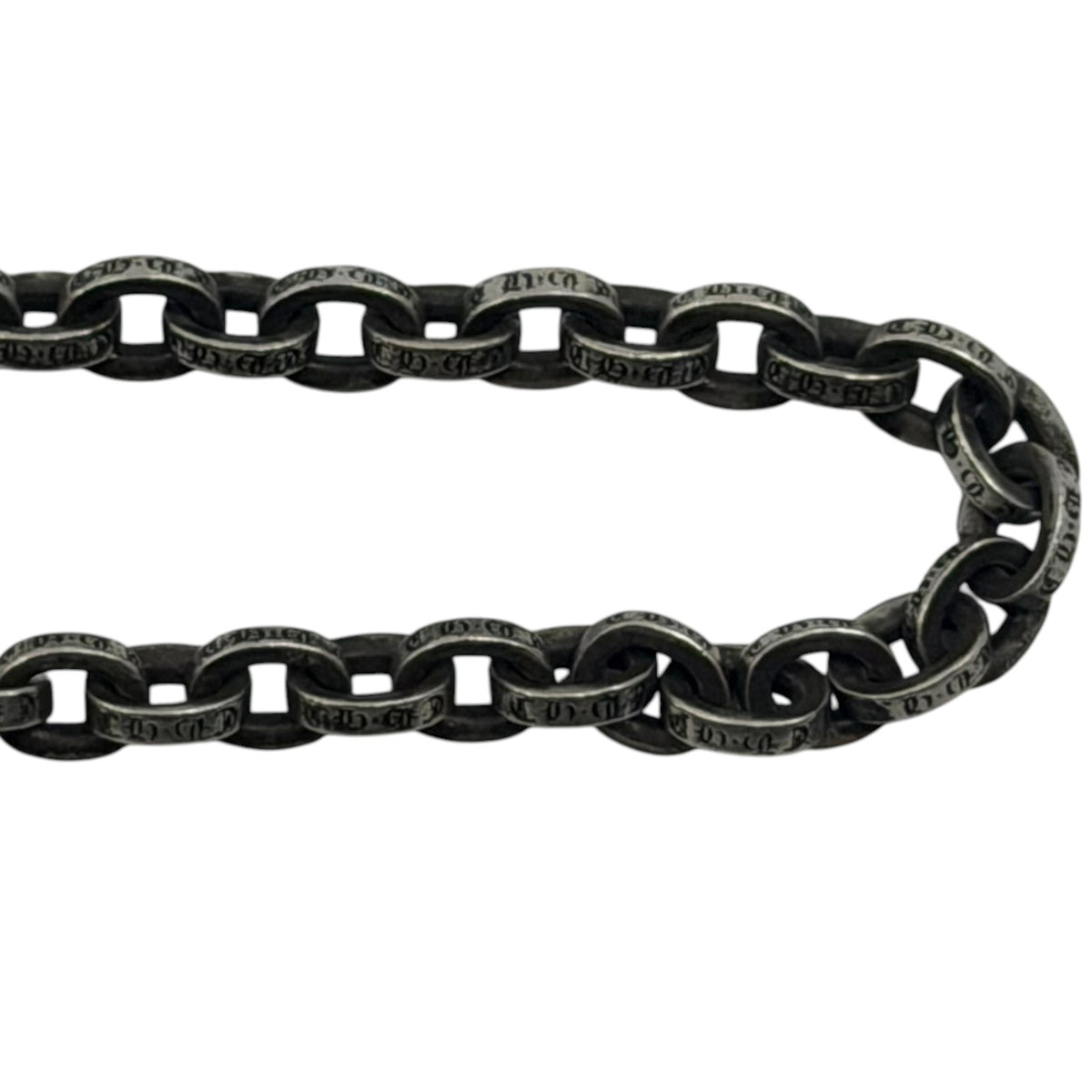 Chrome Hearts Silver Paper Chain Necklace 24"