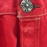 Chrome Hearts 16 Patch Jeans Red