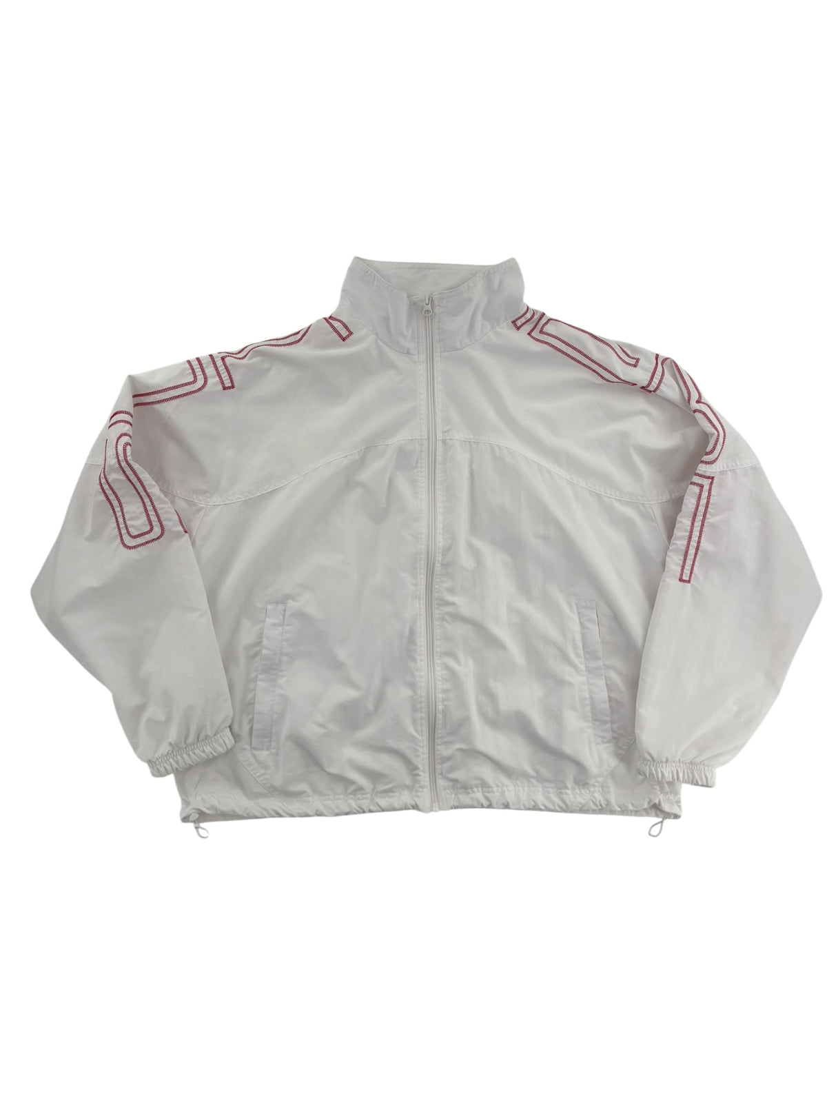 Supreme Spellout Embroidered Track Jacket (SS25) White