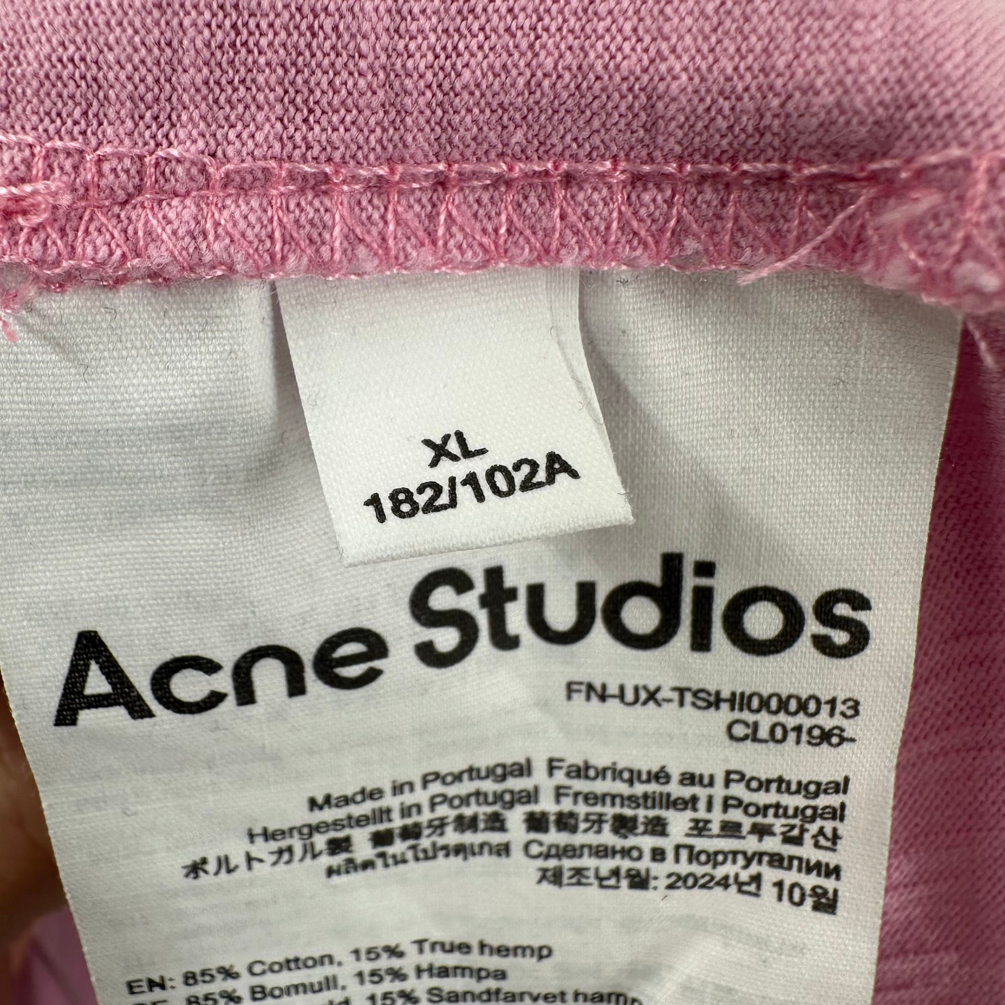 Acne Studios Stockholm Tee Pink