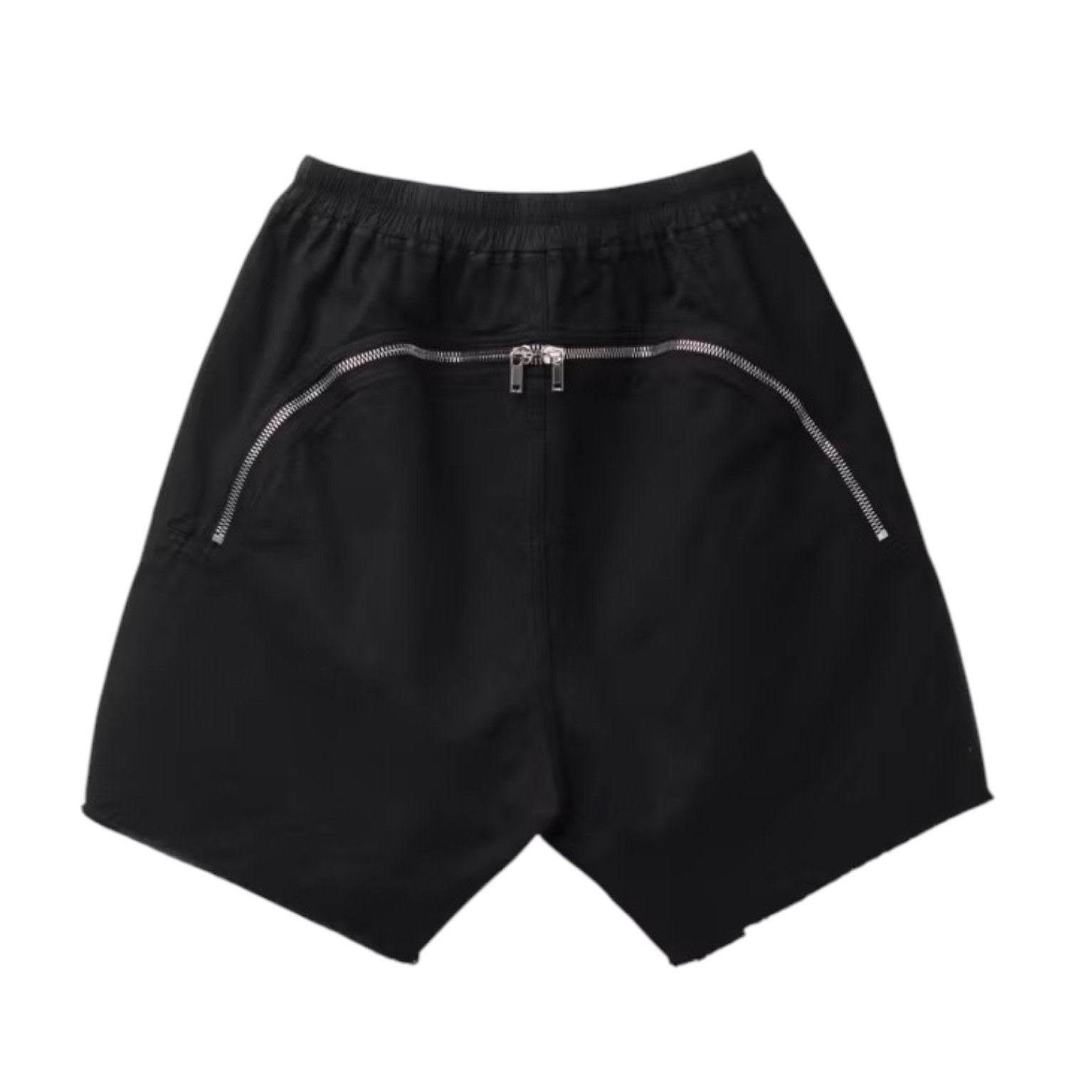 Rick Owens DRKSHDW Long Boxers Butt Zip Shorts Black