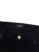 AMIRI Embroidered Paint Drip Core Logo Distressed Skinny Jeans Black/Multi