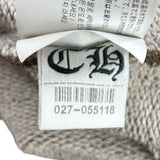 Chrome Hearts Logo Embroidered Half-Zip Sweatshirt Brown