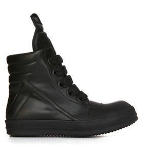 Rick Owens Geobasket Jumbo Lace Sneaker All Black