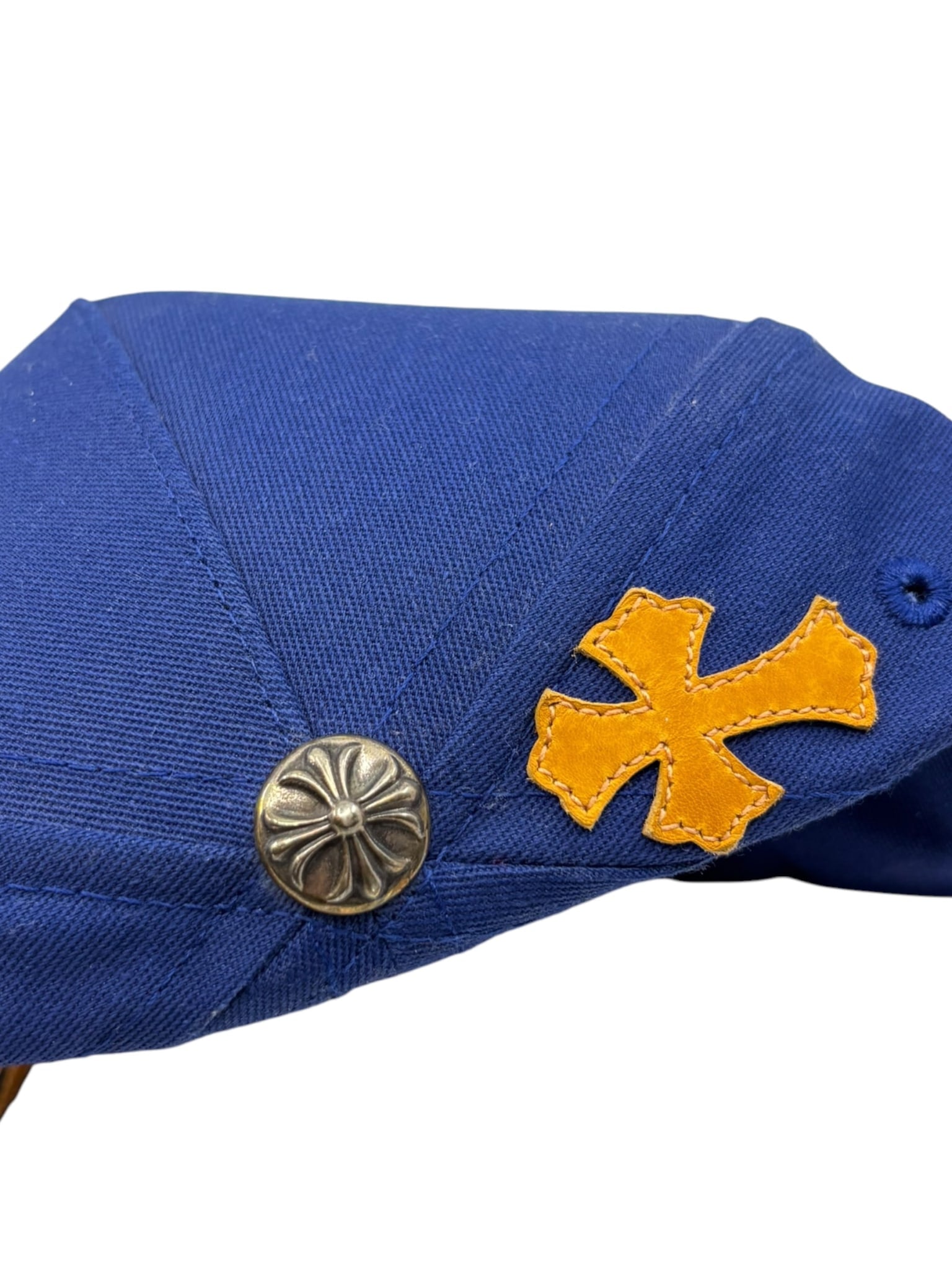 Chrome Hearts Cross Patch Cap Blue/Yellow