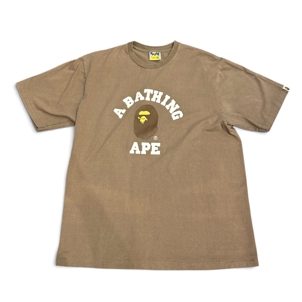 Bape College Tee Brown