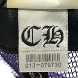 Chrome Hearts Fuck Hollywood Trucker Hat Purple White