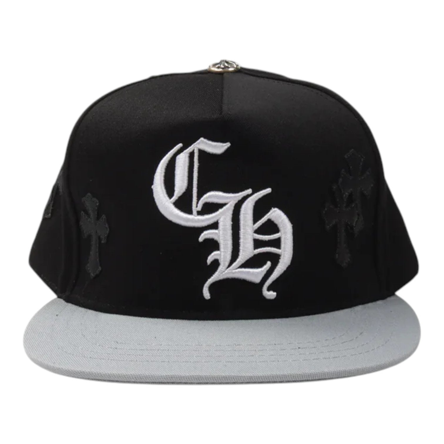 Chrome Hearts Cross Patch Hat Black Grey