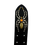 Mannahatta NYC Studded Leather Belt Black