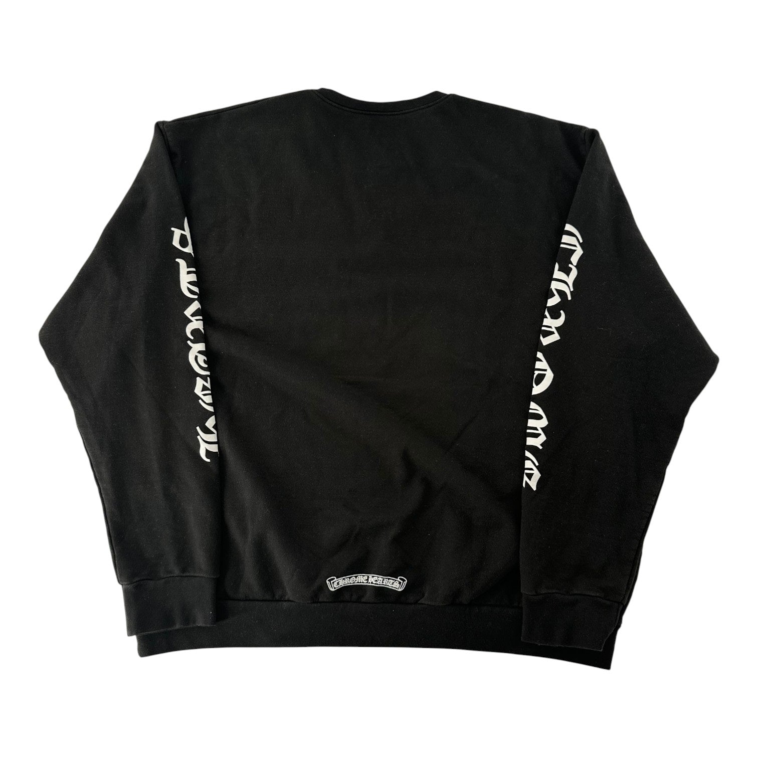 Chrome Hearts Neck Logo Crewneck Sweatshirt Black