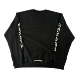 Chrome Hearts Neck Logo Crewneck Sweatshirt Black