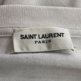 YSl Center Logo Tee White