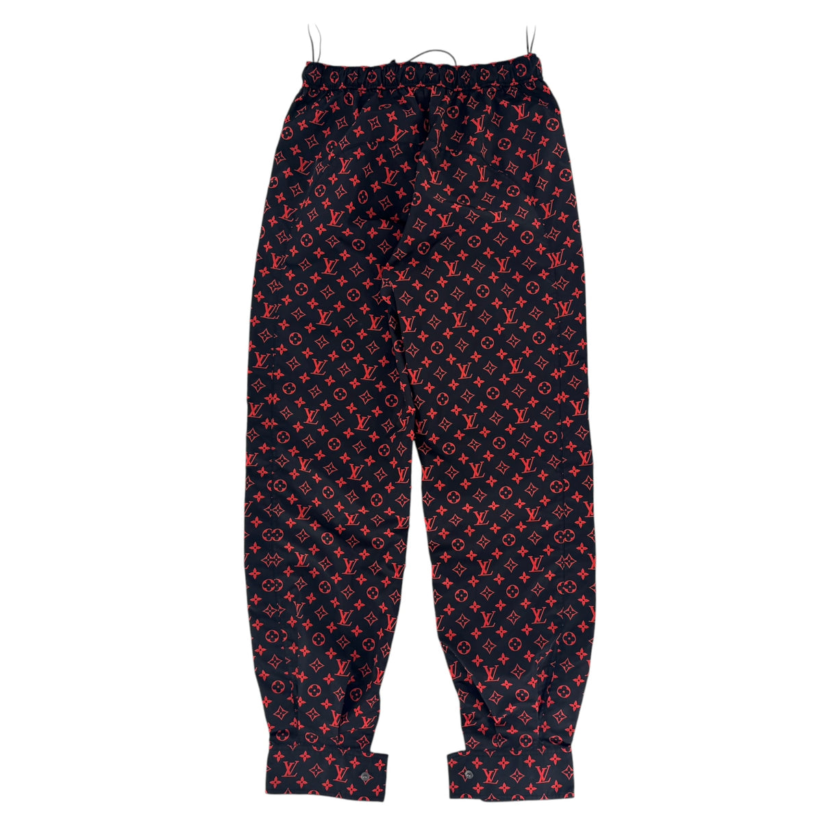 Louis Vuitton Monogram Jogging Track Pants Black Red