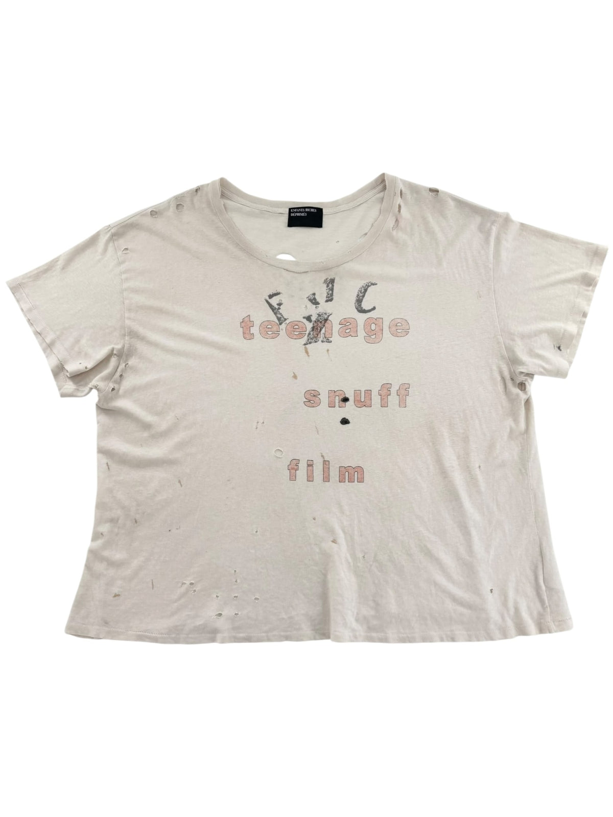 ERD Teenage Snuff Film Tee Cream