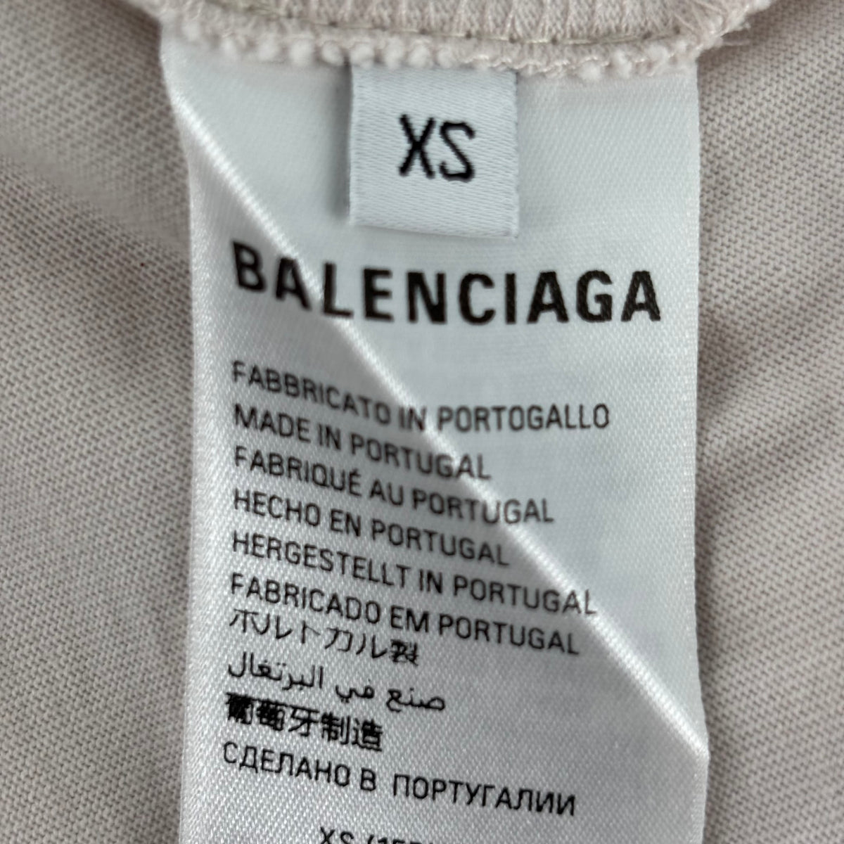 Balenciaga Tape Logo Shirt White