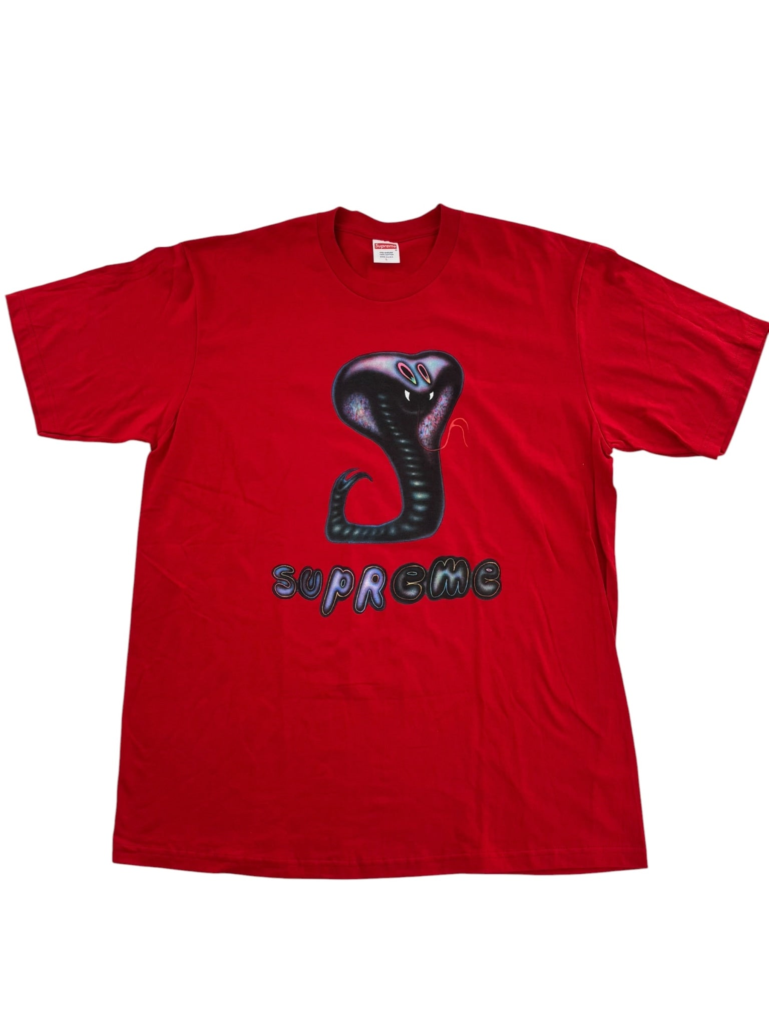 Supreme Snake Tee Red
