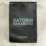 Satoshi Logo Thermal White Black