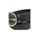 Chrome Hearts Oval Buckle Cross Patched Belt