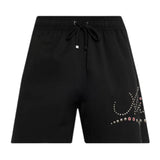 Amiri Logo Studded Drawstring Shorts Black