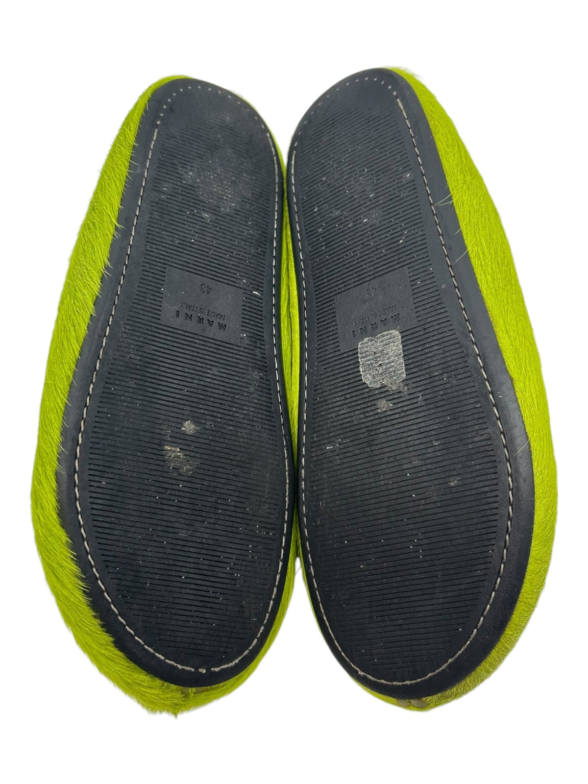 Marni Furry Mule Green