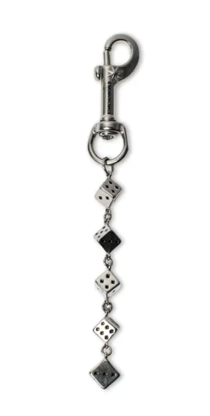 Starchain Silver Dice Keychain
