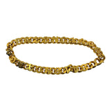 Balenciaga Logo Lettering Choker Necklace Gold