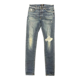 Amiri Broken Denim Jeans Deep Classic