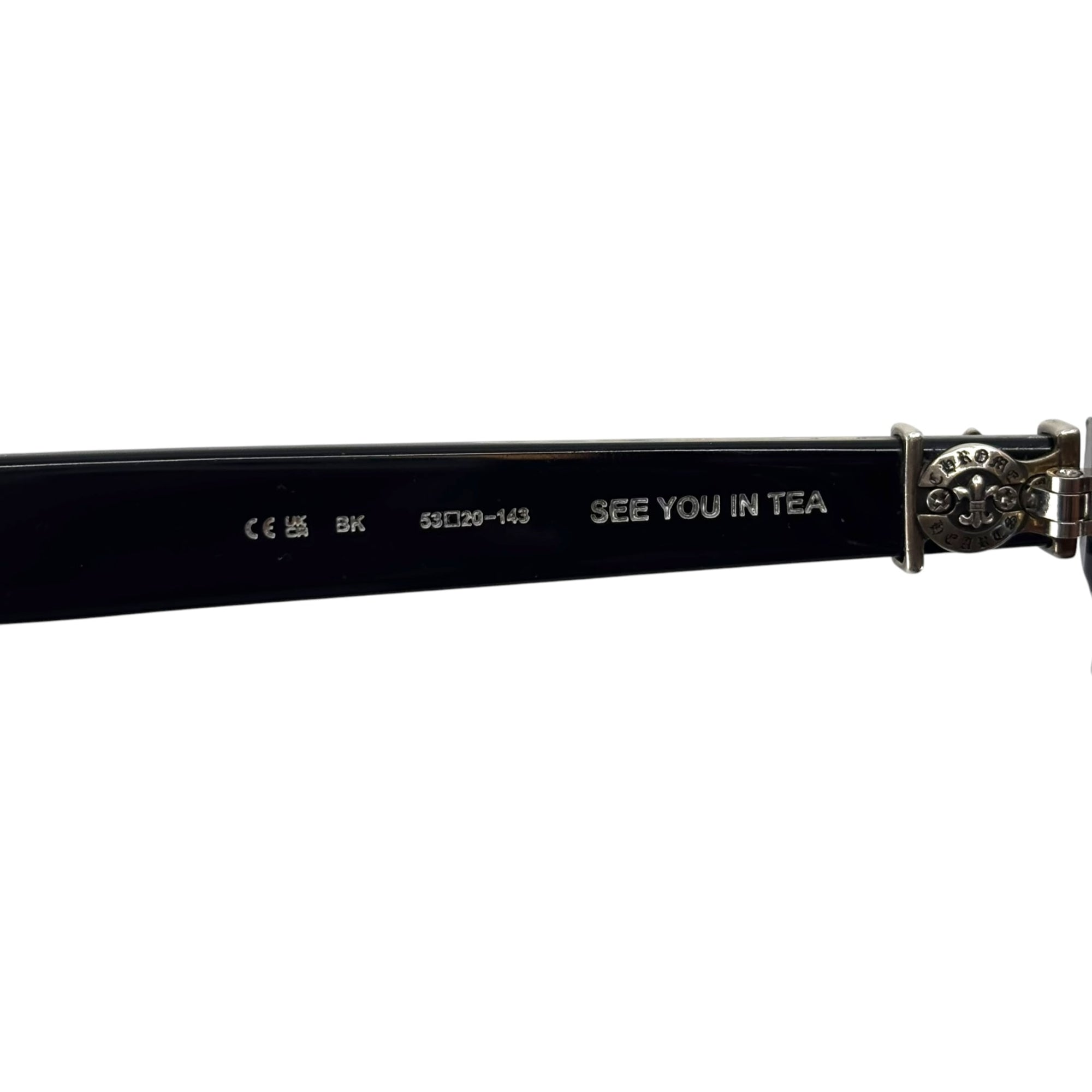 Chrome Hearts See You In Tea Glasses Black Silver