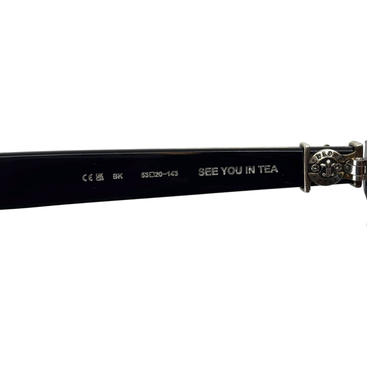 Chrome Hearts See You In Tea Glasses Black Silver