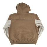 Supreme Piping Zip Up Hooded Sweatshirt Brown
