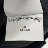 Chrome Hearts Fleur Knee Leather Carpenter Pants Black