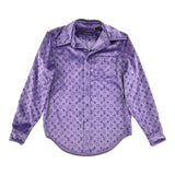 Louis Vuitton Purple Velvet Monogram Classic Shirt