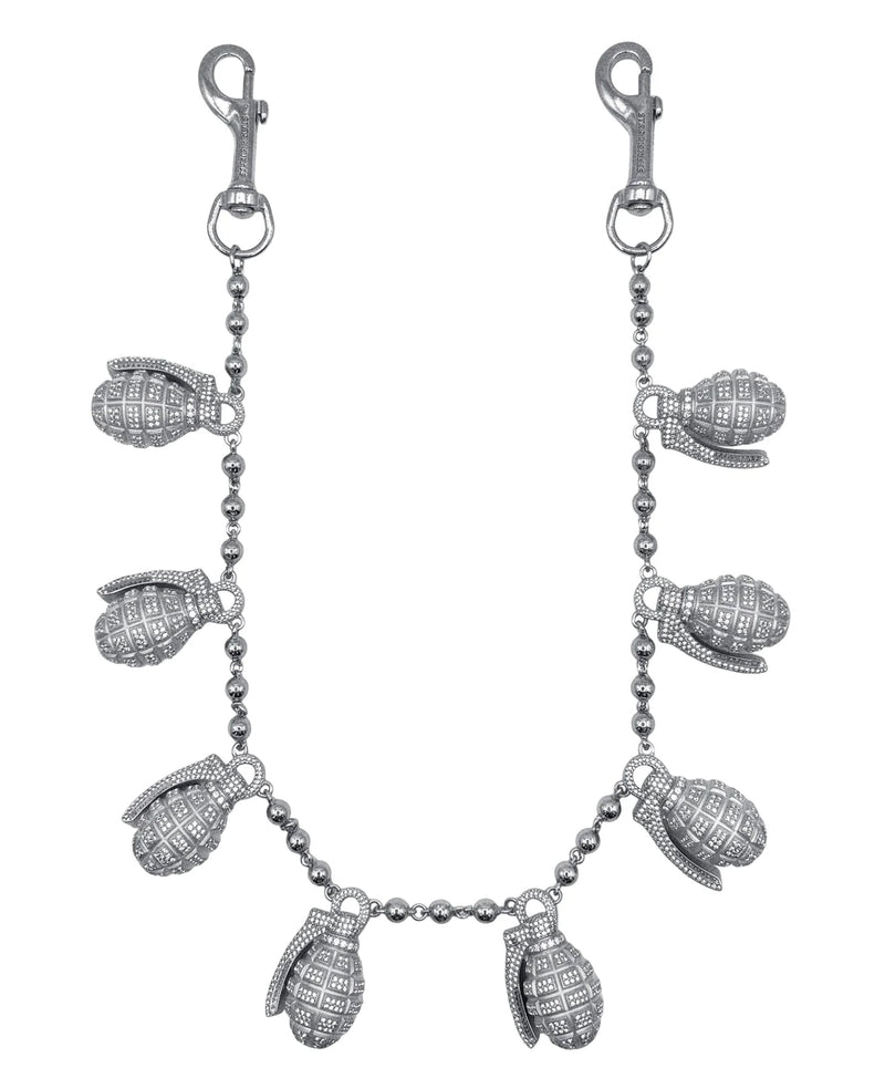 Starchain Grenade Wallet Chain W/ Stones