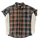 Satoshi Bender Cut Off Flannel Orange Plaid