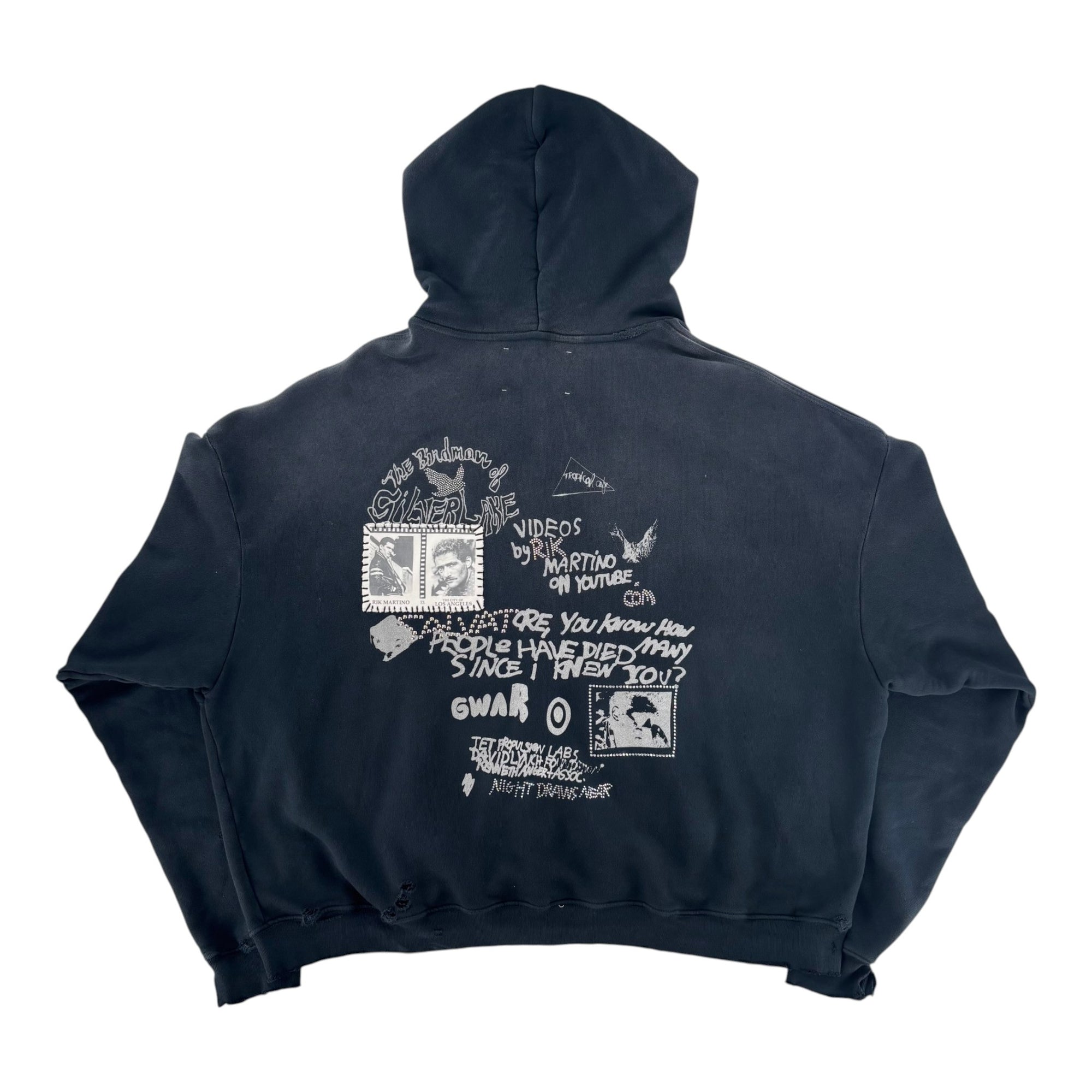 Paly Birdman Of Silver Lake Zip Up Hoodie Black