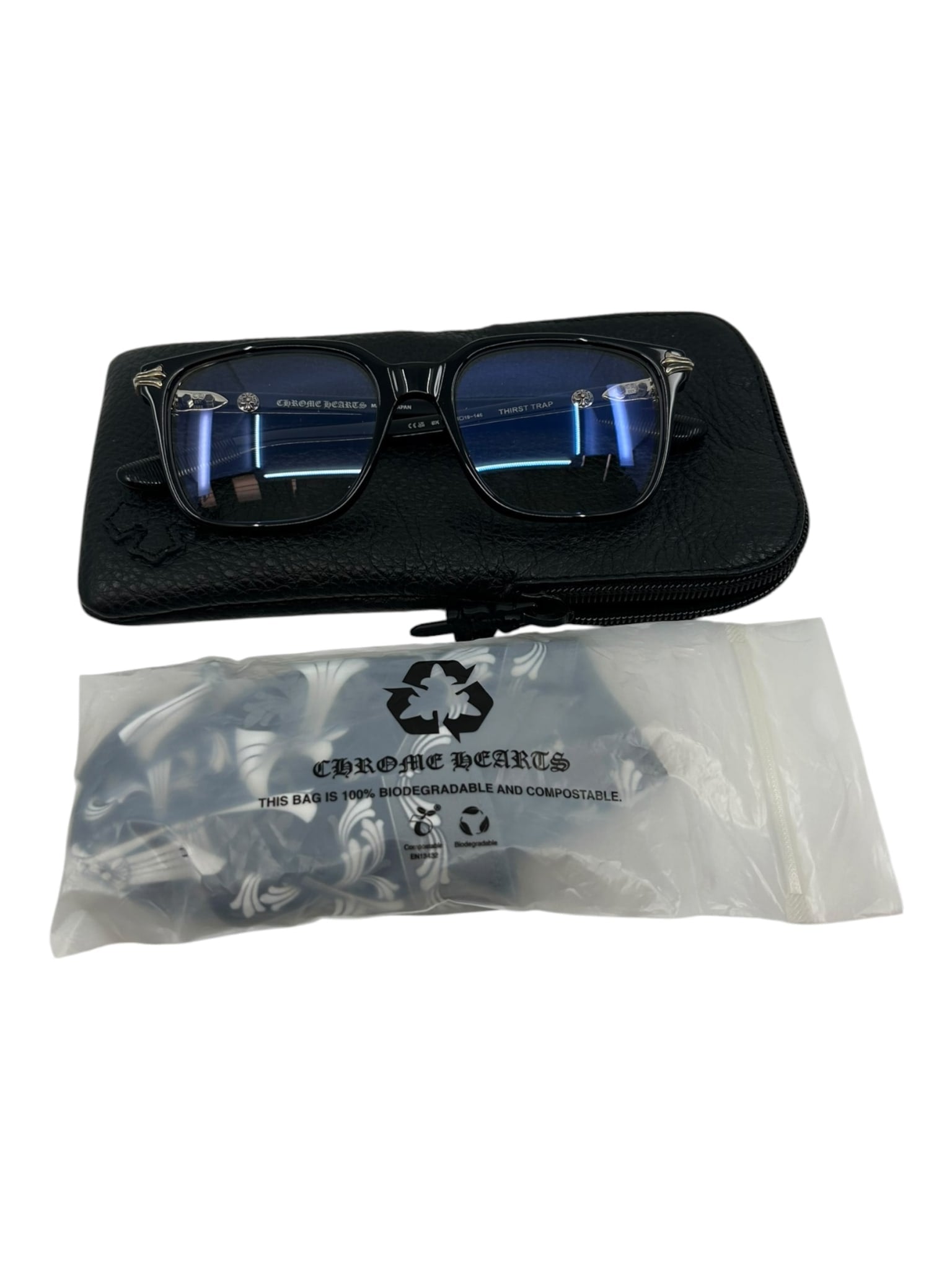Chrome Hearts Thirst Trap Glasses Black & Silver