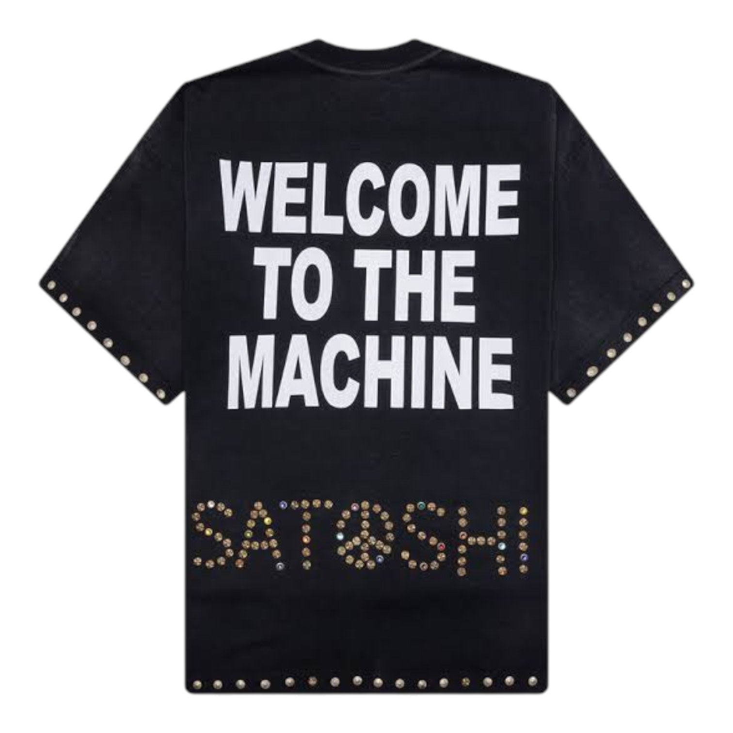 Satoshi Nakamoto Tee Welcome To The Machine Black